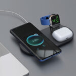 شارژر بی سیم مکدودو مدل MCDODO CH-7061 3 in 1 Wireless Charger مشکی - تصویر 2