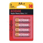 باطری ساده قلمی زینک مدل KODAK ZINC چهار کارتی