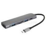 هاب تایپ سی  کی نت KNET K-MFCMS606 6*1 S6 TYPE-C - تصویر 2