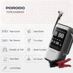 جامپ استارتر و پمپ باد چند کاره پرودو مدل  PORODO PDPBFCH091BKGR Multi-Function 6-In-1 - تصویر 6