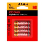 باطری ساده نیم قلم کداک مدل KODAK ZINC چهار کارتی