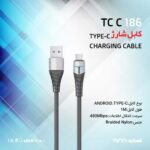 کابل تایپ سی تسکو مدل TYPE-C TCC186 1M مشکی - تصویر 2