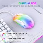 ماوس سیم دار گیمینگ اونیکوما مدل ONIKUMA CW925 سفید - تصویر 3