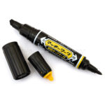 ماژیک دو سر زبرا مدل ZEBRA P-YYT21-BK BOX MARKER مشکی بسته 10 عددی - تصویر 3