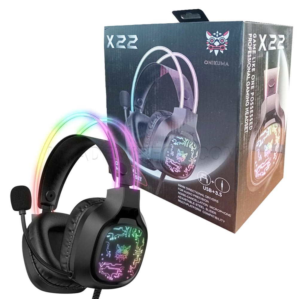 هدست سیم دار گیمینگ مدل ONIKUMA X22 مشکی