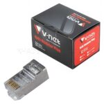 سوکت شبکه وی نت مدل  V-NET CAT6 SFTP بسته 100 عددی