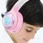 هدست بی سیم پرووان مدل PROONE PHB3585 فانتزی گربه ای مشکی - تصویر 2