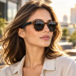 عینک افتابی هوشمند بی‌سیم پرووان مدل PROONE PSG50 SMART EYEWEAR مشکی طرح پلنگی - تصویر 2