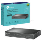 هاب سوئیچ 8 پورت تی پی لینک مدل TP-LINK SF1008LP 8-Port Desktop PoE Switch with 4-Port PoE