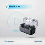 میکروفن بی سیم حرفه ای دوگانه پاورولوژی مدل POWEROLOGY PMLV2CMIC Professional Set - تصویر 4