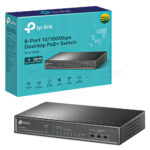 هاب سوئیچ 8 پورت تی پی لینک مدل TP-LINK SF1008P 8-Port Desktop Switch with 4-Port PoE