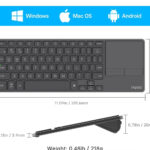 کیبورد بی سیم رپو مدل RAPOO E900T خاکستری - تصویر 3