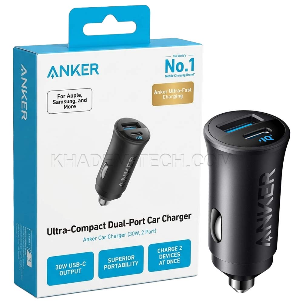 شارژر فندکی انکر مدل ANKER A2741H11 30W مشکی