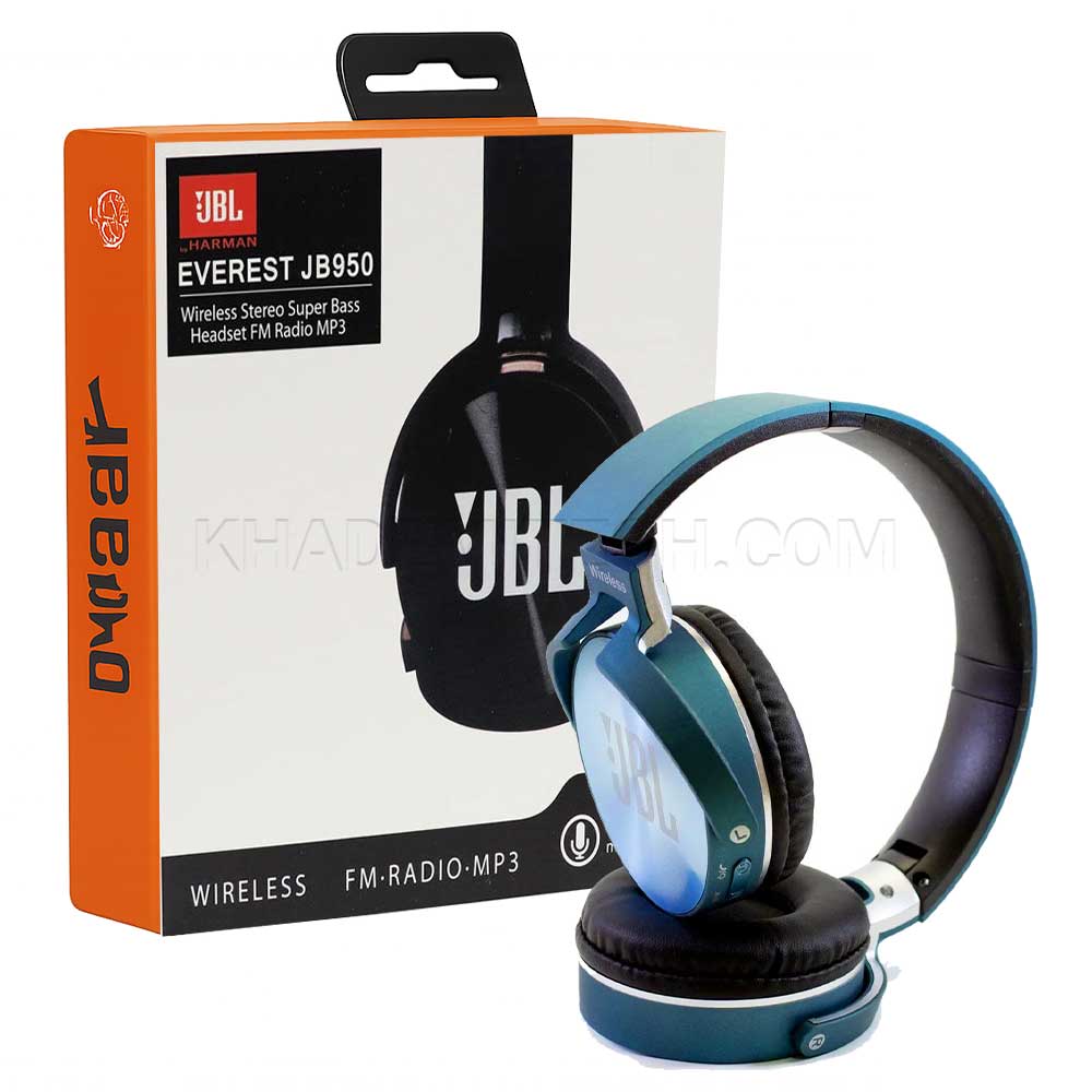 هدست بلوتوثی جی بی ال مدل JBL JB950 آبی