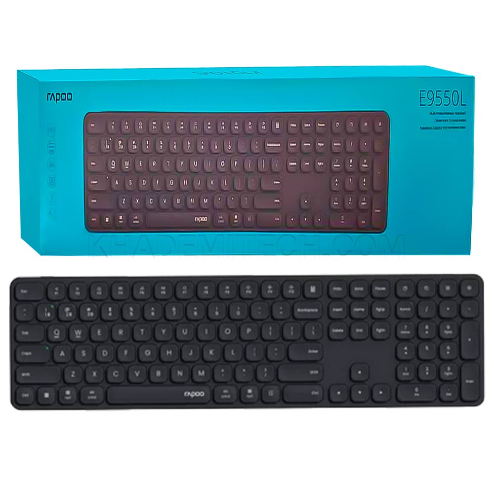 کیبورد بی سیم رپو مدل RAPOO E9550L خاکستری