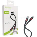 کابل شارژ تایپ سی سی بای مدل SAYBUUY 20W K3-PD مشکی