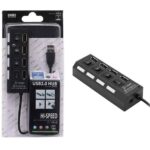 هاب  USB2کلیددار4PORT طلقی