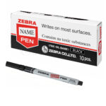 ماژیک سی دی زبرا مدل ZEBRA مشکی بسته 10 عددی