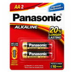 باتری آلکالاین قلمی پاناسونیک مدل PANASONIC AA بسته 2 عددی