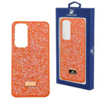 قاب سامسونگ سواروسکی مدل SWAROVSKI SAMSUNG S24 FE نارنجی