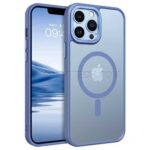 قاب اپل مدل Q SERIES Mag safe IPHONE 15  شفاف دور آبی - تصویر 2