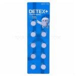 باتری سکه ای آلکالاین دیتکس پلاس مدل DETEX+ AG10 1.5V بسته 10 عددی