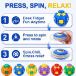 توپ ضد استرس چرخشی ۳۶۰ درجه مدل Fidget Ball - تصویر 3