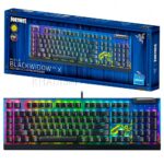 کیبورد سیم دار گیمینگ ریزر مدل RAZER BLKWIDOW V4X FORTNITE مشکی