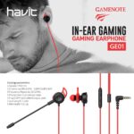 0هندزفری سیم دارگیمی  GE01 HAVIT - تصویر 3
