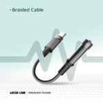 جک صدا آیفون گرین لاین مدل GREEN LION GNEARADLTAUXBK JACK IPHONE - تصویر 2