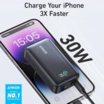 پاوربانک انکر مدل ANKER A1256H11 10000mAh 30W مشکی - تصویر 2