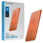 پاوربانک وایرلس پاورولوژی مدل POWEROLOGY PPB063OG 5000mAh PD 20W نارنجی