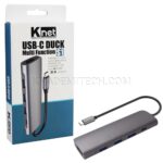 هاب تایپ سی کی نت مدل KNET K-MFCMS105 5*1 S1 TYPE-C
