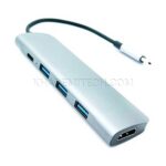 هاب تایپ سی کی نت مدل KNET K-MFCMS105 5*1 S1 TYPE-C - تصویر 2
