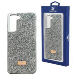 قاب سامسونگ سواروسکی مدل SWAROVSKI SAMSUNG S21 FE نقره ای
