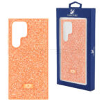 قاب سامسونگ سواروسکی مدل SWAROVSKI SAMSUNG S24 ULTRA نارنجی