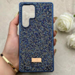 قاب سامسونگ سواروسکی مدل SWAROVSKI SAMSUNG S25 ULTRA سرمه ای - تصویر 2