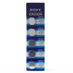 باتری سکه ای سونی مدل SONY CR2025 پک 5 عددی