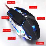 0ماوس گیمینگ V7 TWOLFمشکی