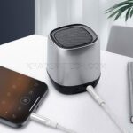 بسته 12 عددی کابل صدا میکروفن دار موکسوم مدل MOXOM AUX-41W بدون پک سفید به طول 1 متر - تصویر 2