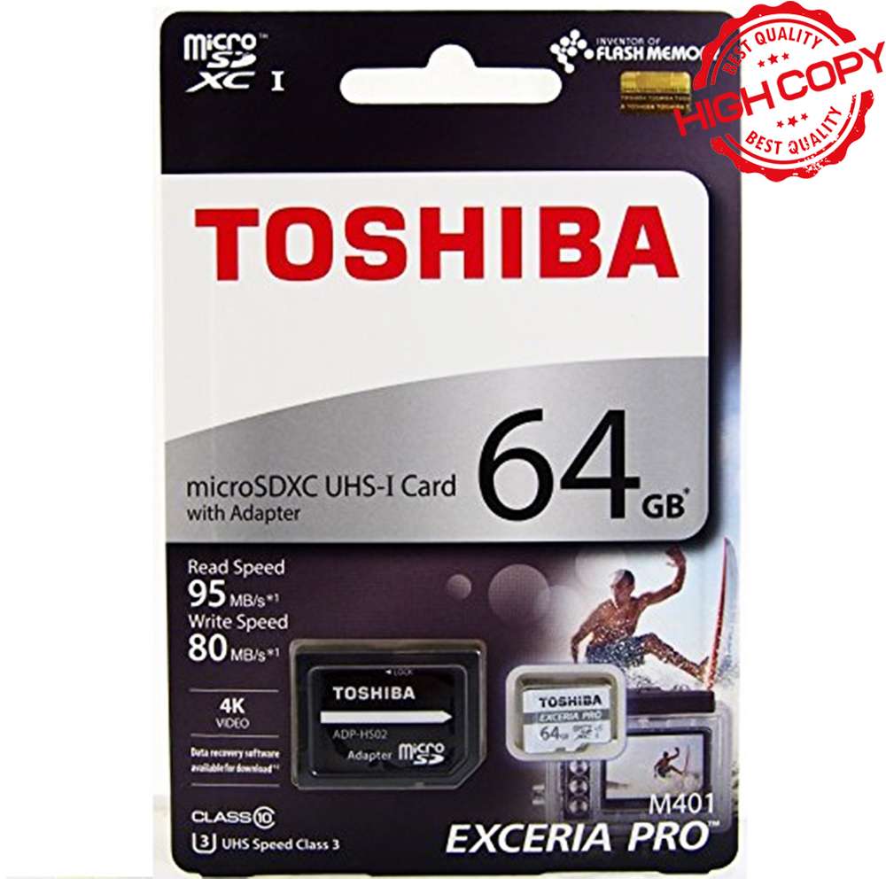 رم میکرو توشیبا مدل TOSHIBA 95MB PRO U3 64G گارانتی مادام العمر