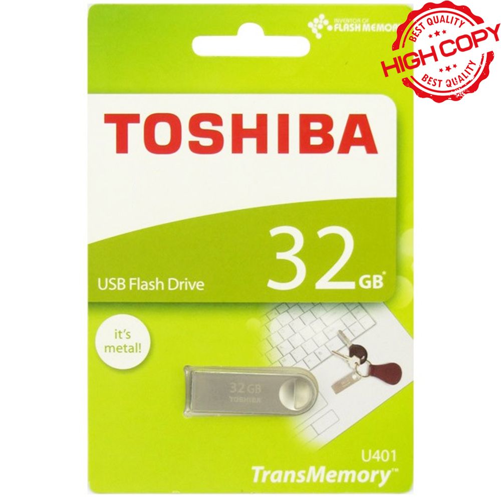 فلش توشیبا مدل TOSHIBA METAL 401 32G گارانتی مادام العمر