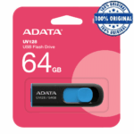 فلش ای دیتا مدل ADATA UV128 64G  USB 3.2 آبی مشکی