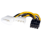 کابل برق پردازنده 4 پین به 8 پین مولکس مدل Molex طول 0.2 متر