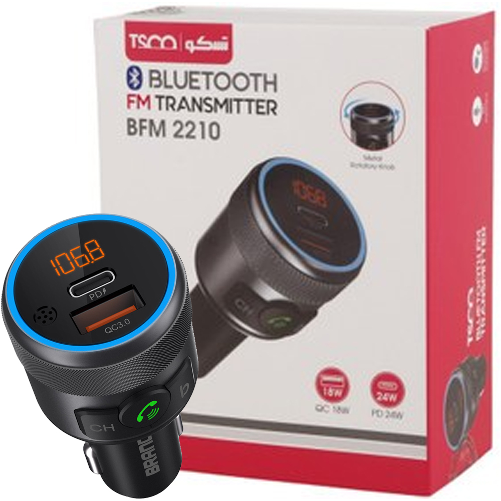 Untitled-1 شارژر اف ام پلیر بلوتوثی تسکو مدل BFM2210 TSCO - تصویر 1
