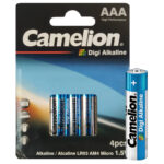 باطری آلکالاین نیم قلم 4کارتی کملیون مدل CAMELION Digi