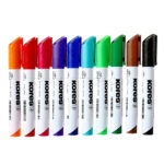 ماژیک وایت برد سر  گرد کورس مدل KORES XW1 MARKER بسته 10 عددی - تصویر 2