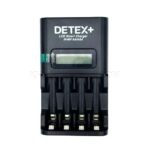 شارژر هوشمند باتری دتکس پلاس مدل DETEX+ C-04 LCD به همراه 4 عدد باتری قلمی - تصویر 2