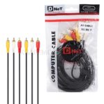 کابل ۳ به ۳ ویدئو دی نت مدل D-NET AV 3RCA طول 3 متر