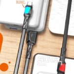 کابل  CB73.IPHONEمشکی MOXOM.LED - تصویر 2